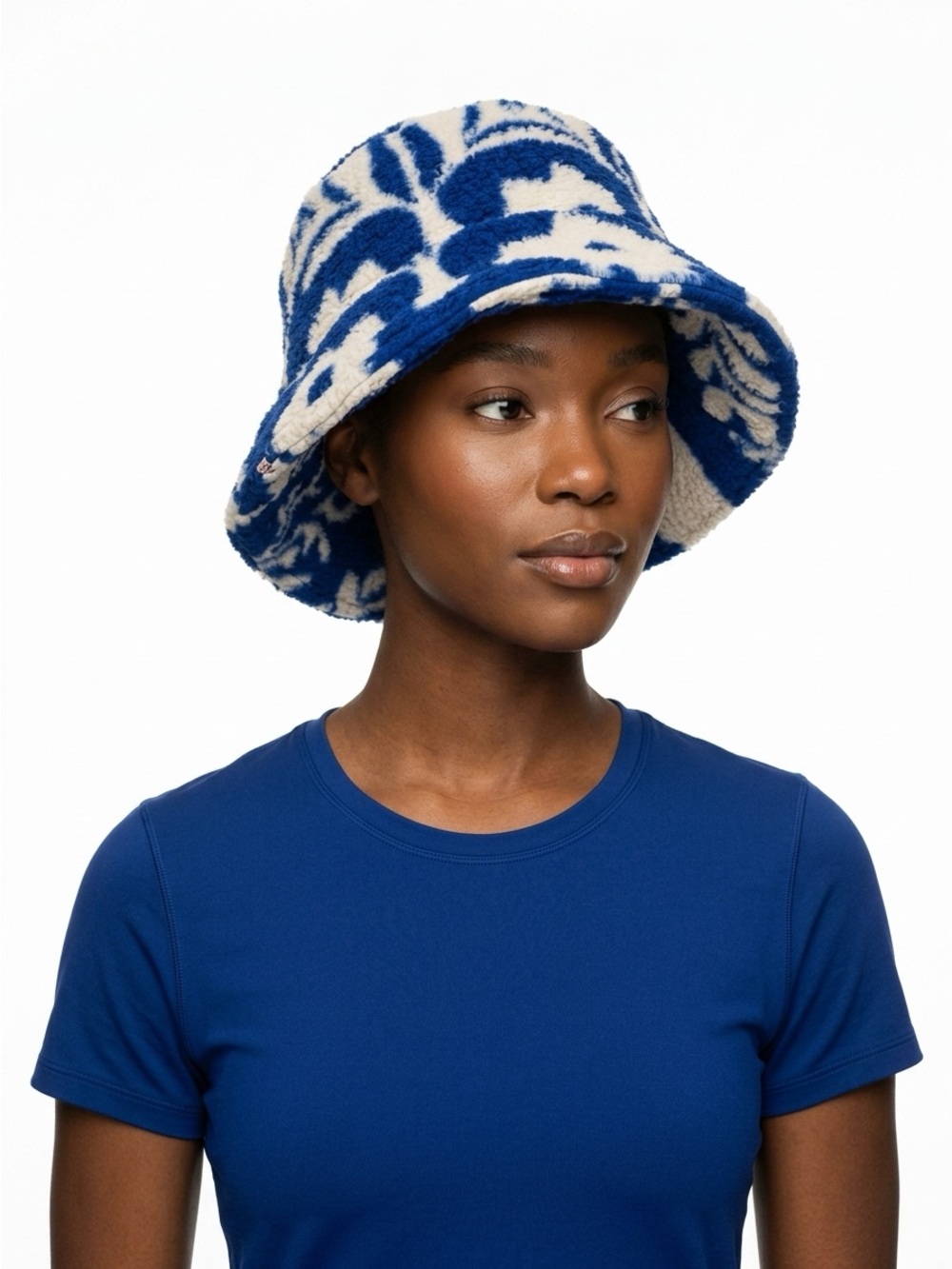 Spyder St Strand Society Sherpa Floral Bucket Hat Royal Blue OS